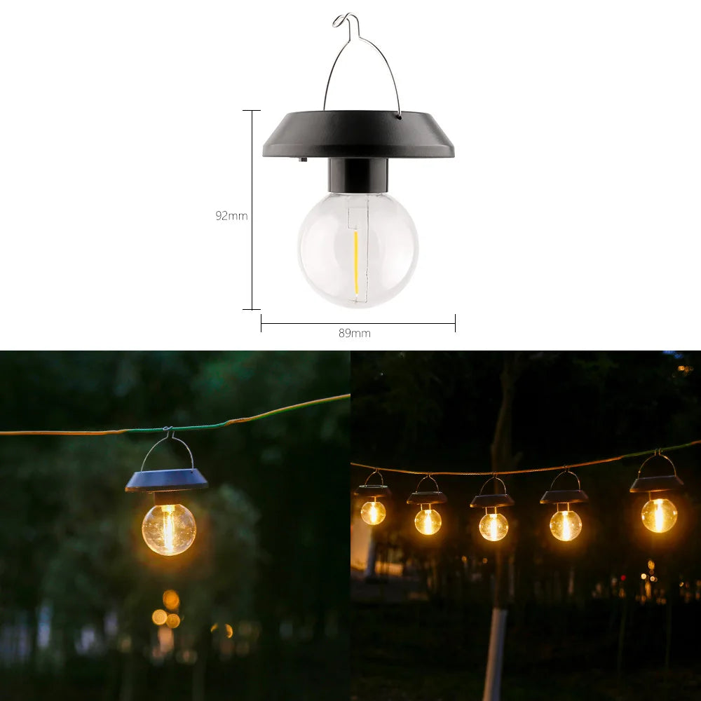 Sunlight | Compact Solar Pendant Light for Garden & Balcony | Weatherproof | LED Outdoor Lighting