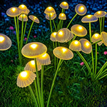 Solar Lights with 6 Adjustable Lamp Heads – Set of 2