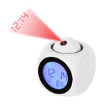 Projection Alarm Clock with Temperature and Dual Alarm – LED Display