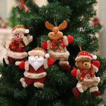 Christmas Tree Ornament Set – Christmas Decorations with Santa Claus, Reindeer, and Snowman