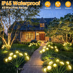 Solar Lights with 6 Adjustable Lamp Heads – Set of 2