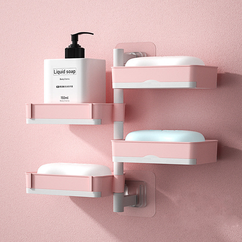 Soap dispenser with swivel shelf – Easy tool-free installation