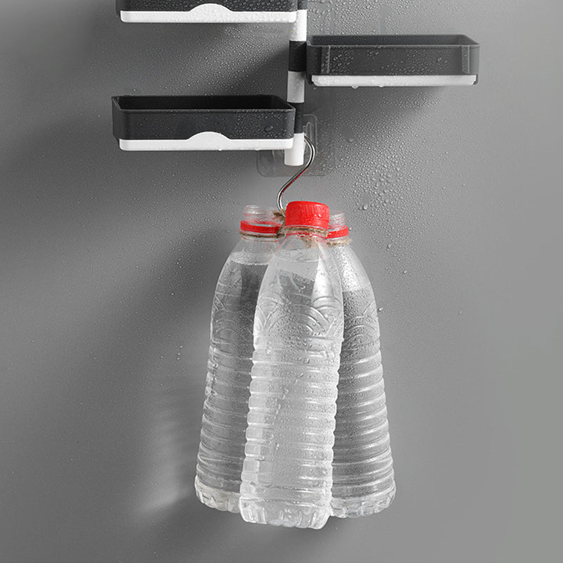 Soap dispenser with swivel shelf – Easy tool-free installation