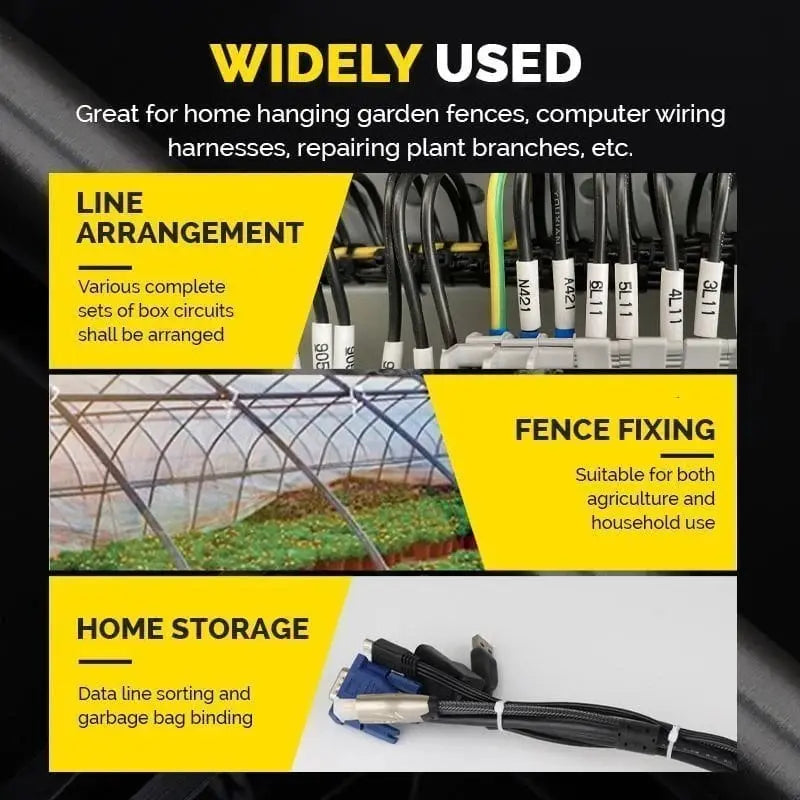 Secure Cable Ties with Screw Holes – Tensile Strength up to 22 kg