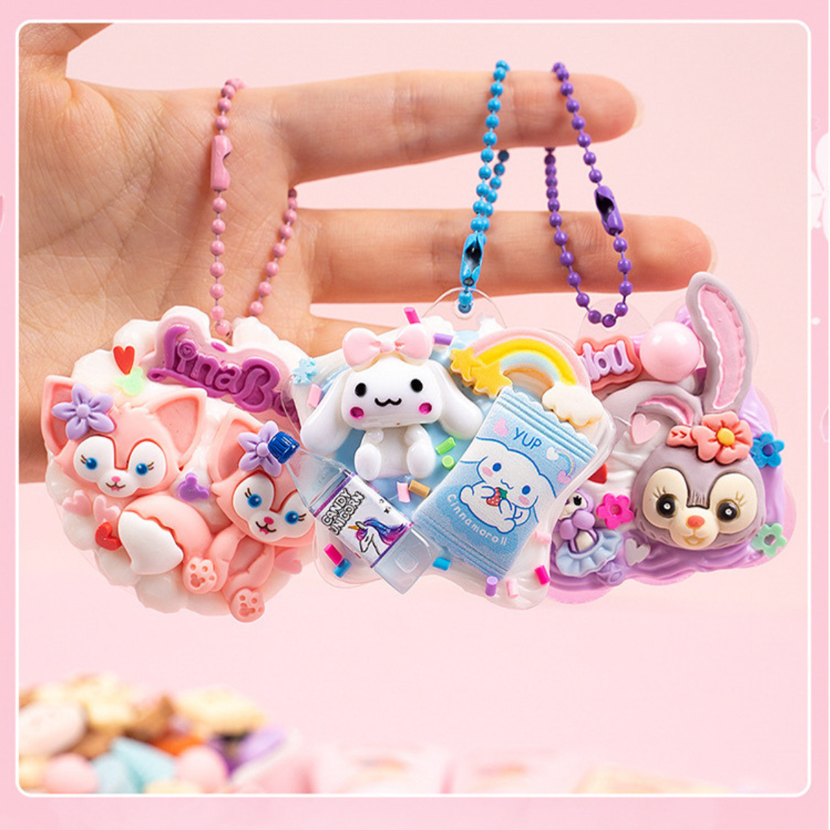 Craft set with 3D stickers