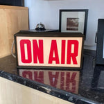 Retro Lightbox Table Lamp with On Air Sign