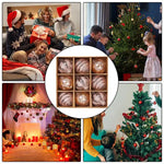Christmas Hanging Decorations – 9-Piece Set with Plastic Snowflakes and Balloons