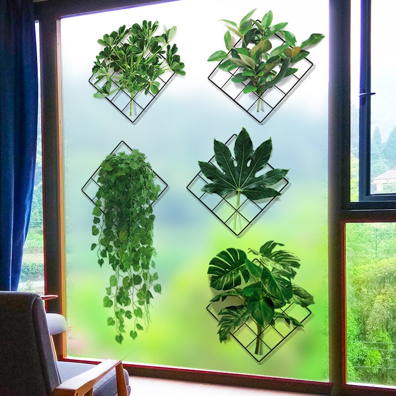 3D Wall Sticker with Green Plants – Nature Motif