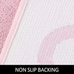 Stylischer Komfortteppich – Rosa 'Entspanne Dich' für Bad und Wohnbereich