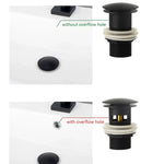 Pop-Up Drain Stopper – Brass | 11 Colors | With or Without Overflow