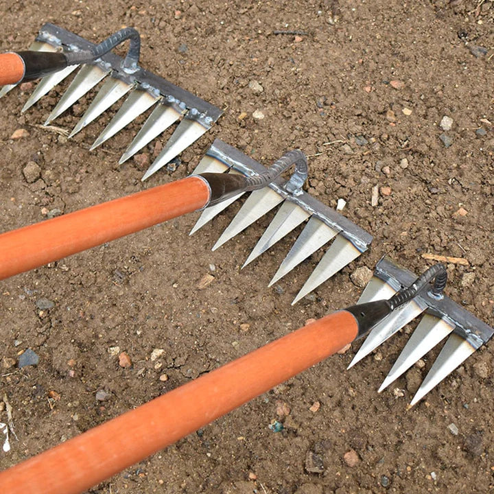 Powerful Garden Rake - Efficient Weed Removal