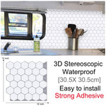 3D Self-Adhesive Hexagonal Wall Decor Panels | HexaStyle