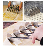 FlexiCut Teigschneider | Edelstahl & Anpassbar | 3–7 Räder | Perfekt für Pizza, Brownies & Gebäck