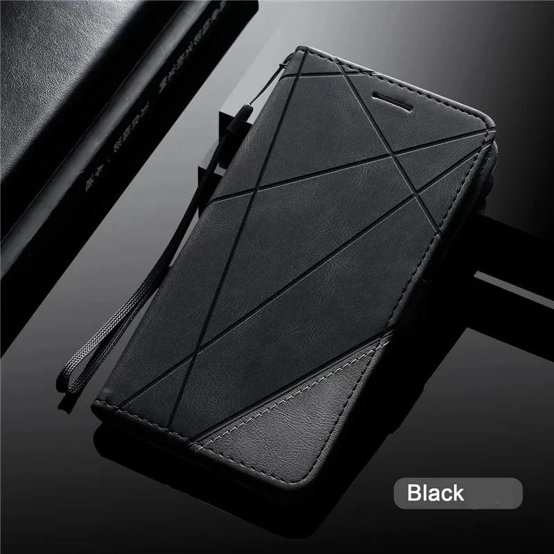 Elegantes Flip-Case aus Leder für Samsung Galaxy A-Serie
