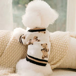 Striped Knitted Dog Sweater – Warm Cardigan