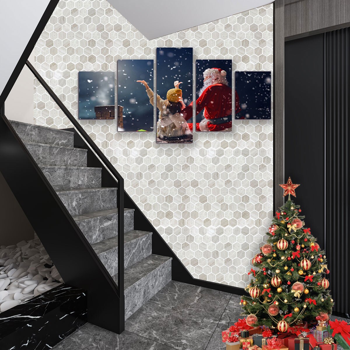 3D Self-Adhesive Hexagonal Wall Decor Panels | HexaStyle