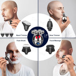 Smart electric shaver with 7 flexible blades for perfect grooming