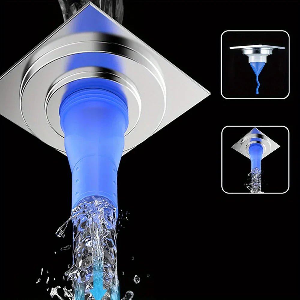AblaufSicher Set – 6-teiliges Anti-Geruchs & Rückfluss System für Bad, WC & Küche