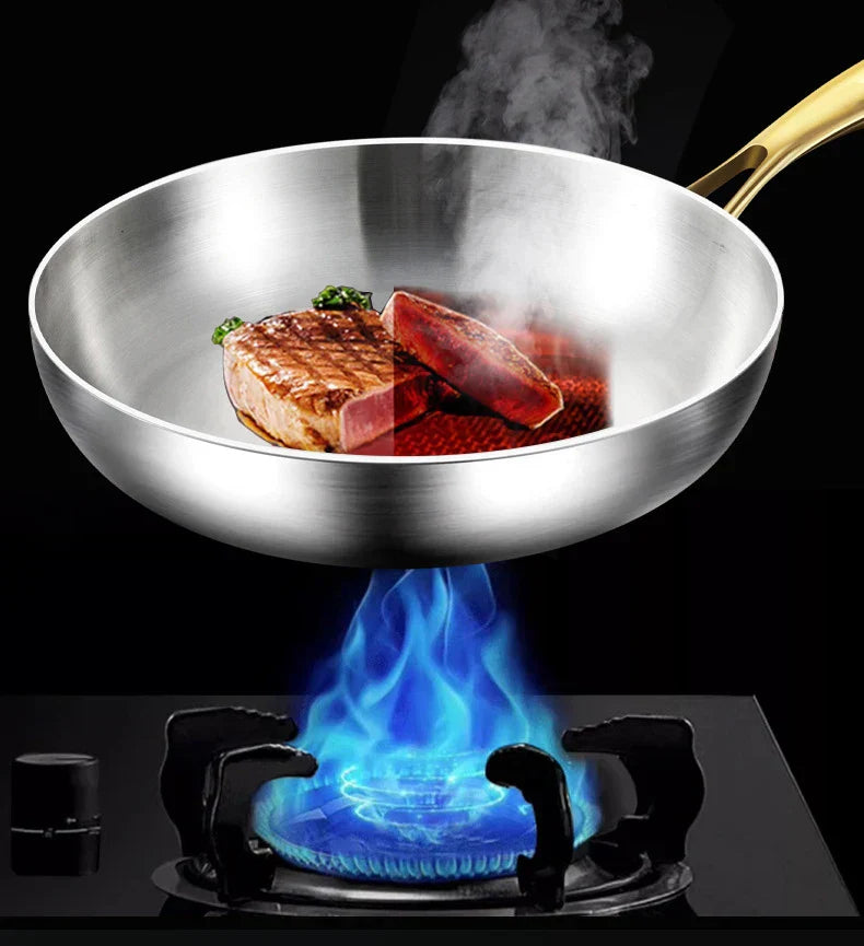 Edelstahl-Bratpfanne für Gas- & Induktionsherde – 28 cm