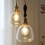Elegante Kristall-Pendelleuchte im Vintage-Stil