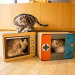 Rustic Cat Sleep and Scratch Furniture | PurrNest