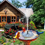 Solar-Powered Floating Garden Fountain for Ponds