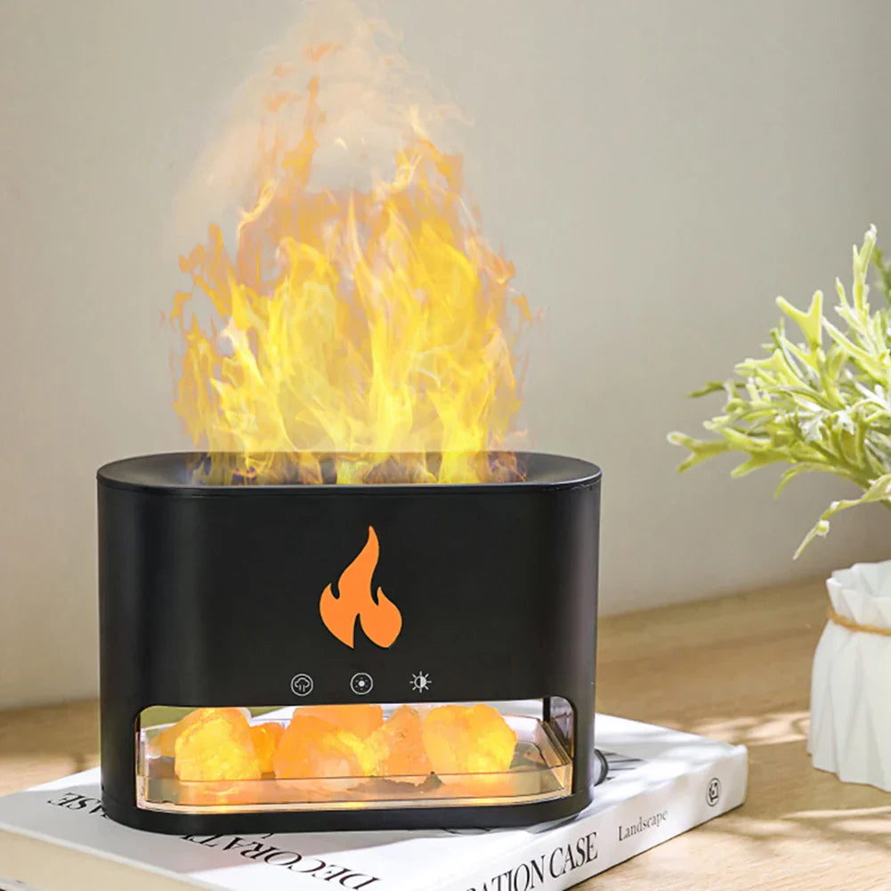 Steamer with crystal salt stone heating
