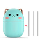 Cat-shaped Mini Humidifier with Color-Changing Night Light