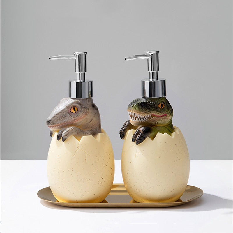Dinosaur-themed soap dispenser for babies