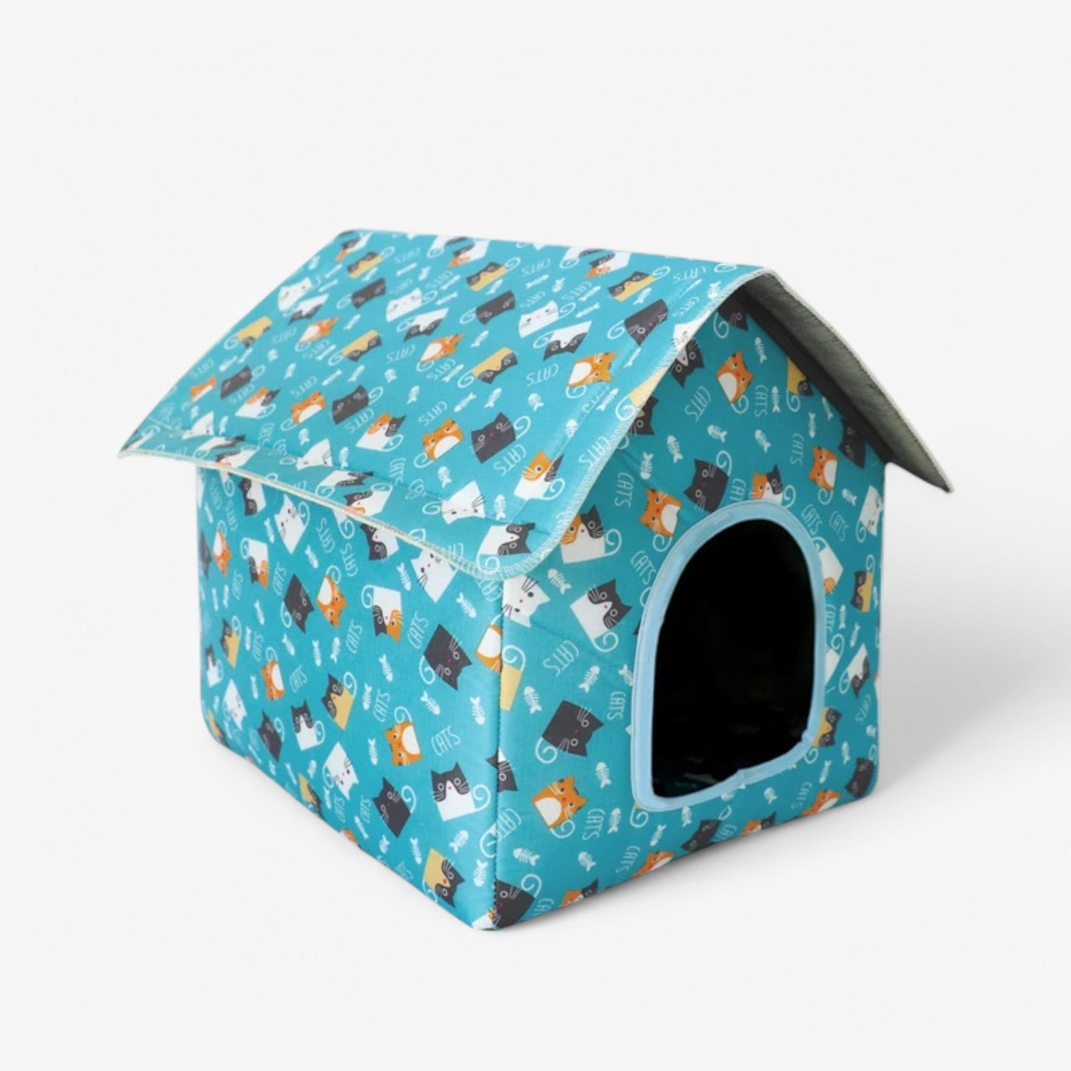 Weatherproof Pet House "CozyNest" for Cats and Small Dogs