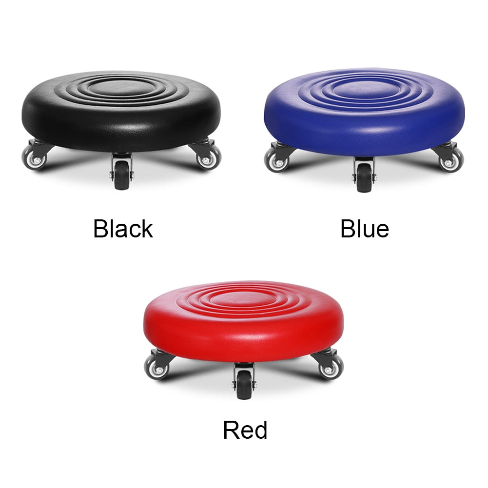 Rolling stool with 360-degree rotation and wheels
