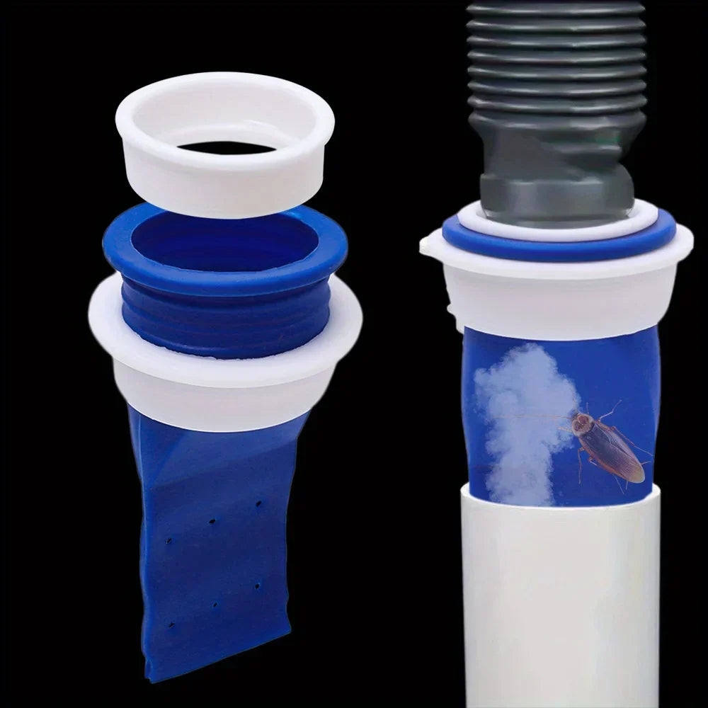 Non-Return Valve Set – 6-Piece Anti-Odor Floor Drain Backflow Preventer for Bathroom, Toilet & Kitchen