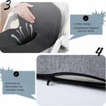 Comfortable Seat Cushion | Ergonomic Memory Foam Pillow | Pressure Relieving & Non-Slip | ComfortSeat