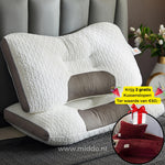 Ergonomisches Nackenstützkissen | Ideal für Rücken- und Seitenschläfer mit Gratis Bezügen!