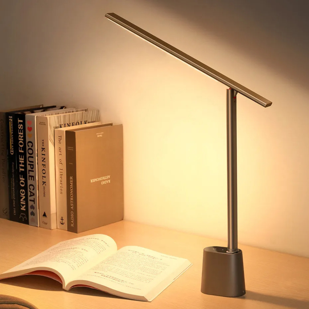 Faltbare LED Schreibtischlampe mit Akku und dimmbarer Funktion