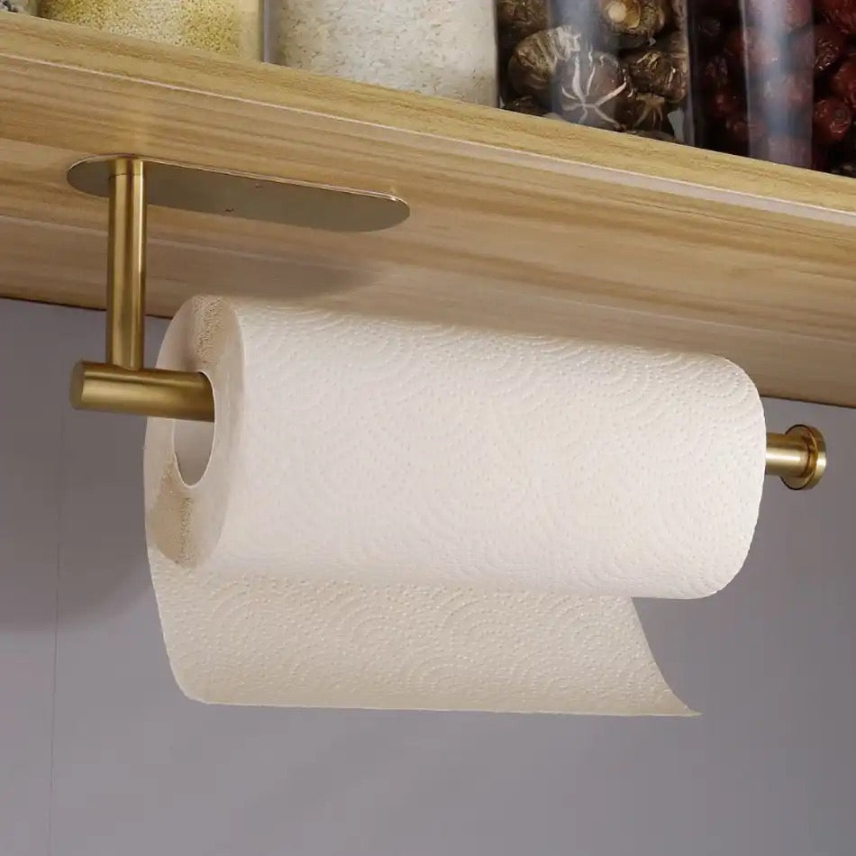 Elegante Edelstahlhalterung – Selbstklebend für Ordnung und Stil