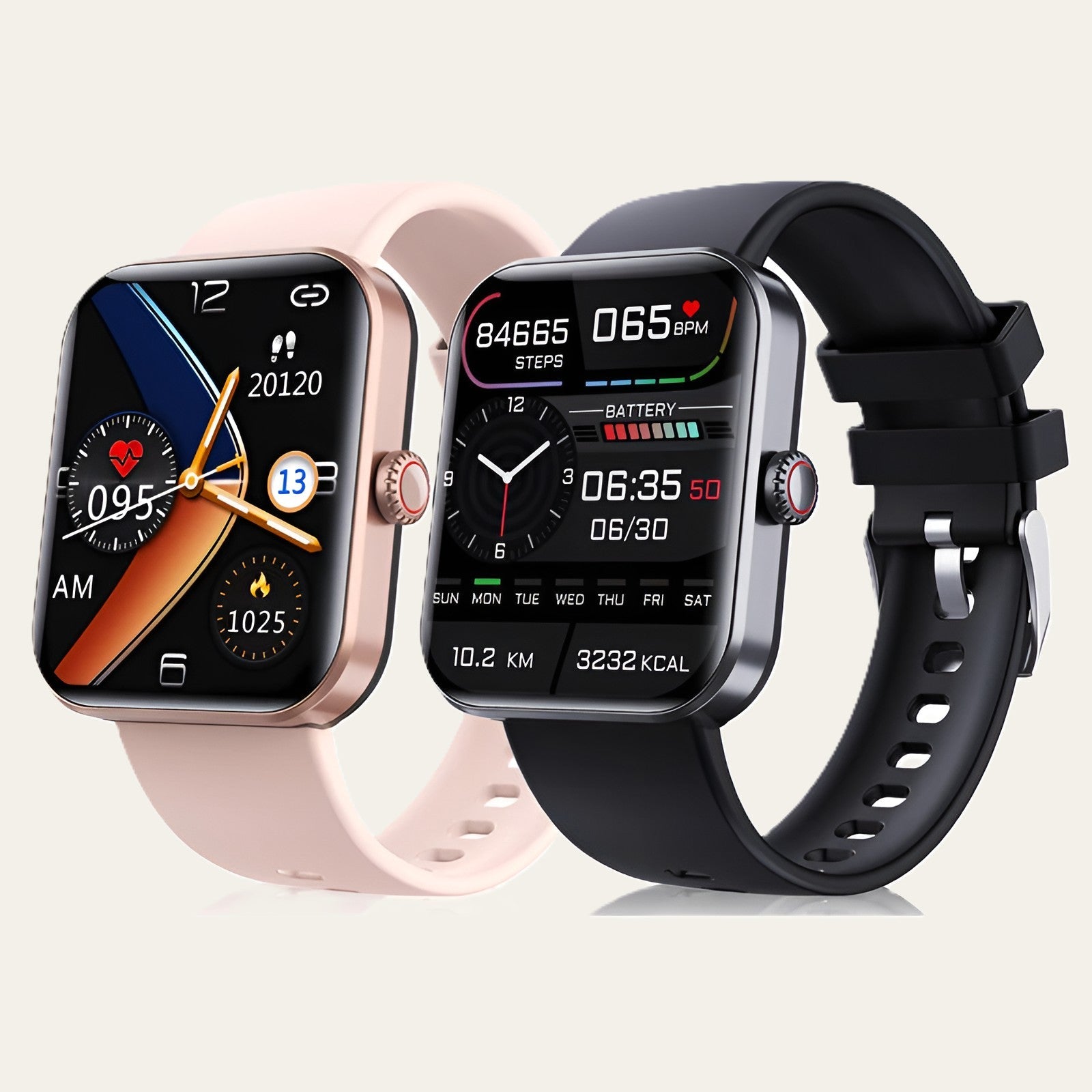 Smart health watch with Bluetooth connection