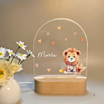 Personalized Night Light with Name - Gentle Warm LED Lighting for Kids