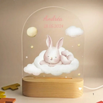 Personalized Night Light with Name - Gentle Warm LED Lighting for Kids