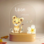 Personalized Night Light with Name - Gentle Warm LED Lighting for Kids