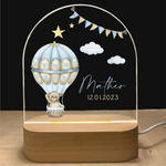 Personalized Night Light with Name - Gentle Warm LED Lighting for Kids