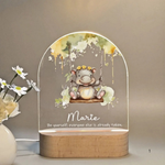 Personalized Night Light with Name - Gentle Warm LED Lighting for Kids