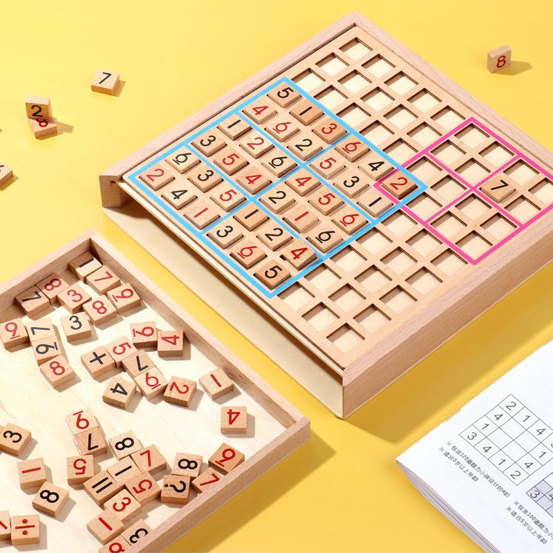 Sodera - Umweltfreundliches Sudoku-Puzzle aus Holz für jede Altersgruppe