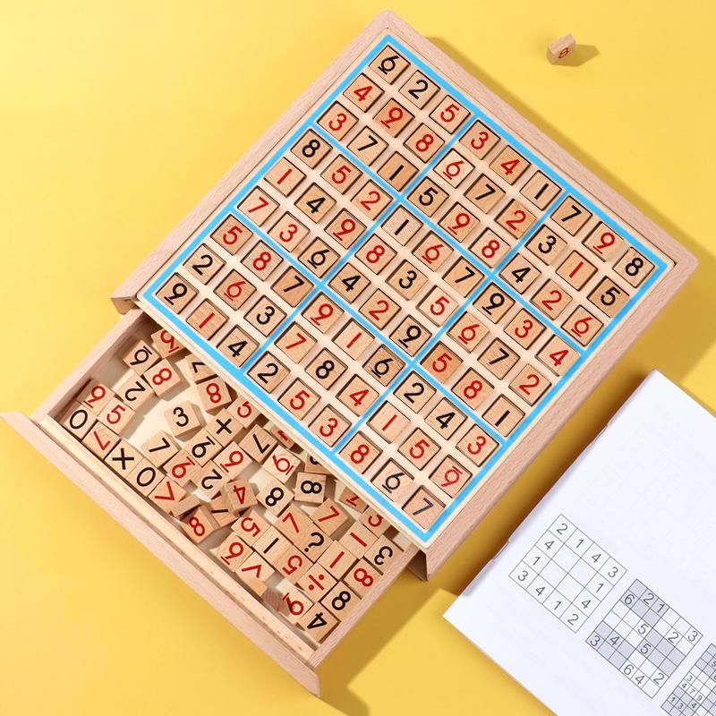 Sodera - Umweltfreundliches Sudoku-Puzzle aus Holz für jede Altersgruppe