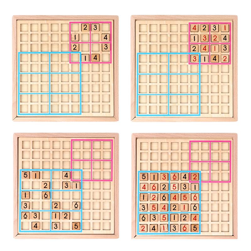Sodera - Umweltfreundliches Sudoku-Puzzle aus Holz für jede Altersgruppe