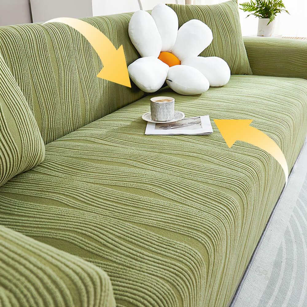 Eleganter Sofabezug aus Jacquardstoff für Tierliebhaber