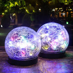 Solar Garden Light in Modern Ball Design with Colour Change