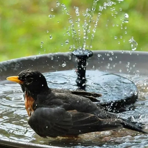 Solarbetriebene Wassersäule für Garten und Balkon