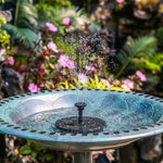 Solarbetriebene Wassersäule für Garten und Balkon