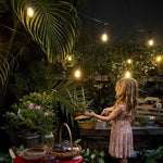 Weatherproof Solar String Lights with Remote Control – 15m Outdoor Lighting with Shatterproof Bulbs